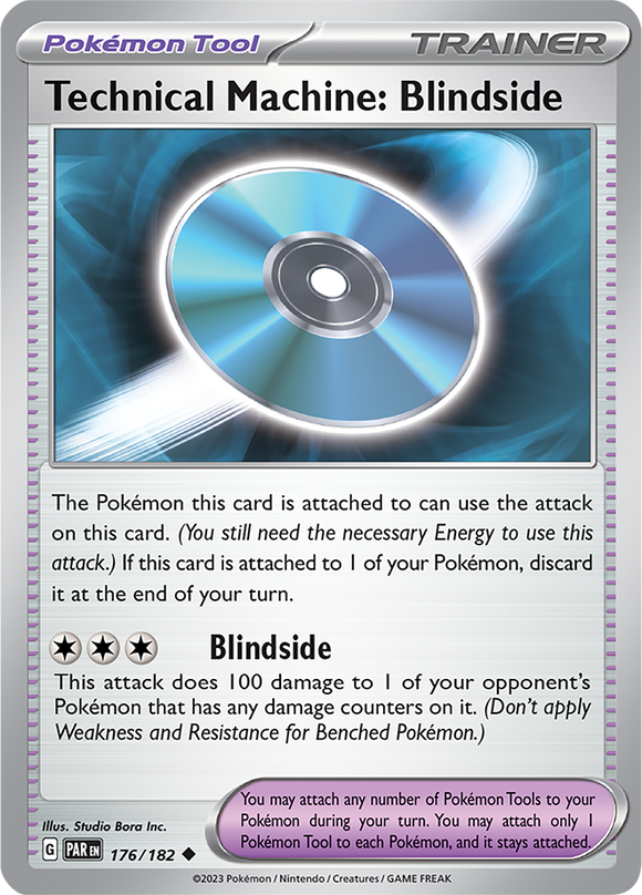 Technical Machine: Blindside 176/182 SV Paradox Rift Uncommon Trainer Pokemon Card TCG Near Mint