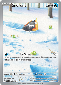Snorunt 188/182 SV Paradox Rift Full Art Illustration Rare Pokemon Card TCG Near Mint