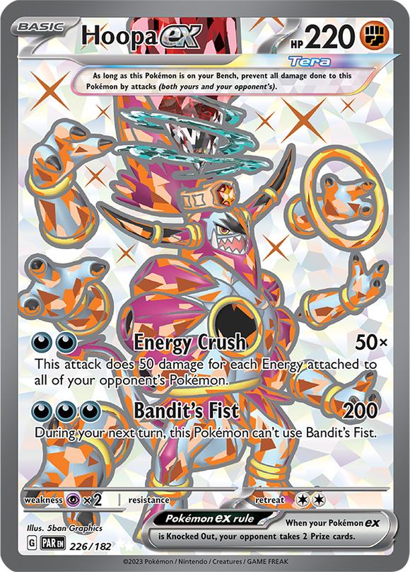 Hoopa ex 226/182 SV Paradox Rift Full Art Ultra Rare Pokemon Card TCG Near Mint