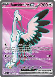 Bombirdier ex 234/182 SV Paradox Rift Full Art Ultra Rare Pokemon Card TCG Near Mint