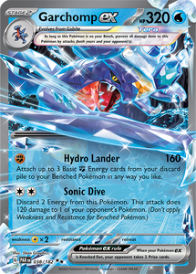 Garchomp ex 038/182 SV Paradox Rift Double Rare Pokemon Card TCG Kawaii Collector Garchomp ex 038/182 SV Paradox Rift Double Rare Pokemon Card TCG Kawaii Collector