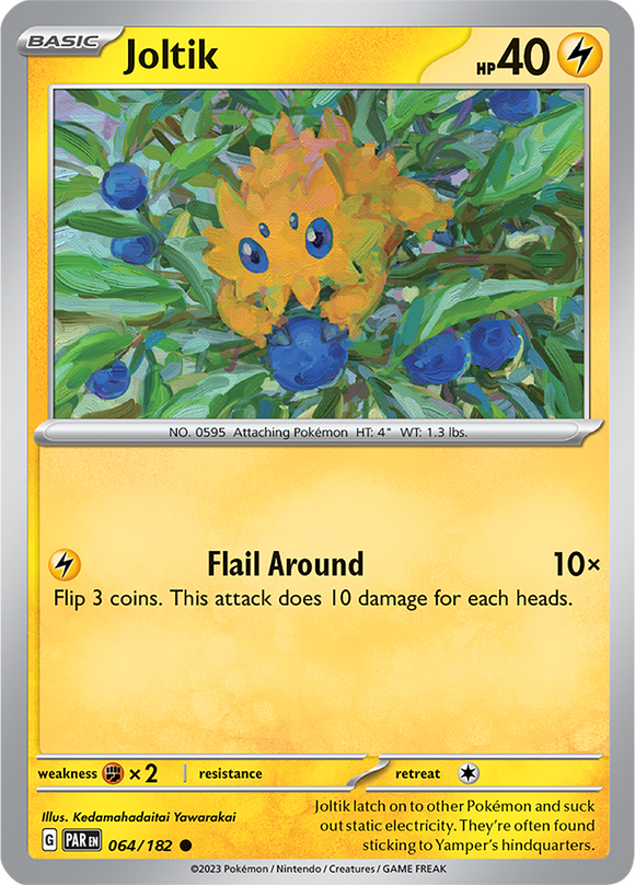 Joltik 064/182 SV Paradox Rift Common Pokemon Card TCG Near Mint