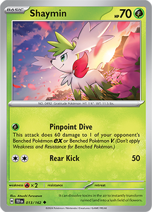 Shaymin 013/162 SV Temporal Forces Uncommon Pokemon Card TCG Near Mint