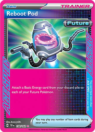 Reboot Pod 158/162 SV Temporal Forces Holo Ace Spec Rare Trainer Pokemon Card TCG Near Mint