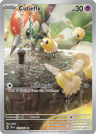 Cutiefly 172/162 SV Temporal Forces Full Art Illustration Rare Pokemon Card TCG Near Mint