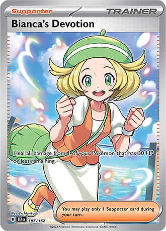Bianca’s Devotion 197/162 SV Temporal Forces Full Art Ultra Rare Trainer Pokemon Card TCG Near Mint