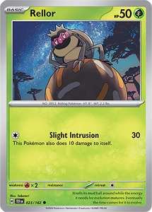 Rellor 023/162 SV Temporal Forces Common Pokemon Card TCG Near Mint