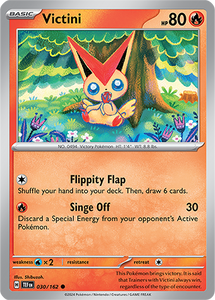 Victini 030/162 SV Temporal Forces Common Pokemon Card TCG Near Mint