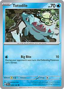 Totodile 039/162 SV Temporal Forces Common Pokemon Card TCG Near Mint