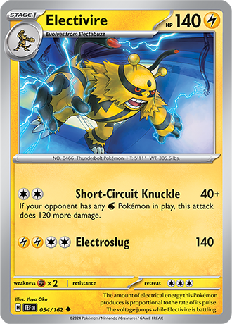 Electivire 054/162 SV Temporal Forces Uncommon Pokemon Card TCG Near Mint