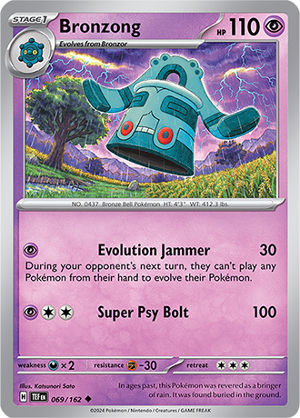 Bronzong 069/162 SV Temporal Forces Uncommon Pokemon Card TCG Near Mint