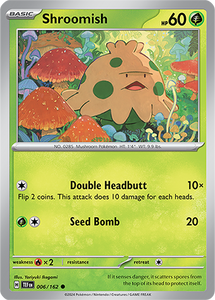 Shroomish 006/162 SV Temporal Forces Common Pokemon Card TCG Near Mint