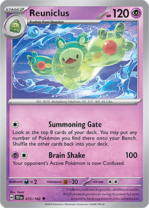 Reuniclus 072/162 SV Temporal Forces Uncommon Pokemon Card TCG Near Mint