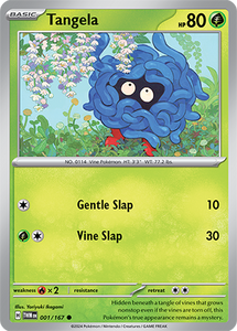 Tangela 001/167 SV Twilight Masquerade Common Pokemon Card TCG Near Mint