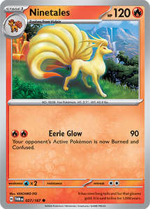 Ninetales 027/167 SV Twilight Masquerade Common Pokemon Card TCG Near Mint