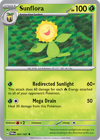 Sunflora 007/167 SV Twilight Masquerade Uncommon Pokemon Card TCG Near Mint