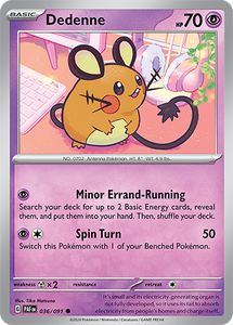 Dedenne 036/091 SV Paldean Fates Common Pokemon Card TCG Near Mint