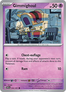 Gimmighoul 044/091 SV Paldean Fates Common Pokemon Card TCG Near Mint