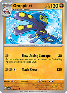 Grapploct 052/091 SV Paldean Fates Uncommon Pokemon Card TCG Near Mint