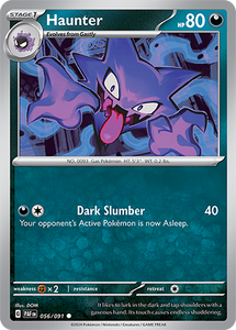 Haunter 056/091 SV Paldean Fates Common Pokemon Card TCG Near Mint