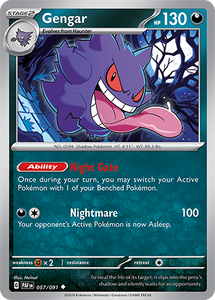 Gengar 057/091 SV Paldean Fates Uncommon Pokemon Card TCG Near Mint