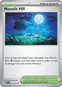 Moonlit Hill 081/091 SV Paldean Fates Uncommon Trainer Pokemon Card TCG Near Mint