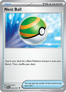 Nest Ball 084/091 SV Paldean Fates Uncommon Trainer Pokemon Card TCG Near Mint