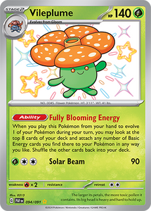 Vileplume 094/091 SV Paldean Fates Shiny Rare Pokemon Card TCG Near Mint