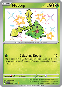 Hoppip 096/091 SV Paldean Fates Shiny Rare Pokemon Card TCG Near Mint