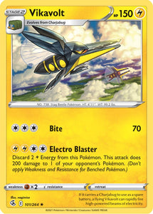 Vikavolt 101/264 SWSH Fusion Strike Rare Pokemon Card TCG Near Mint