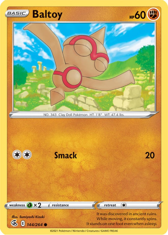 Baltoy 144/264 SWSH Fusion Strike Common Pokemon Card TCG Near Mint