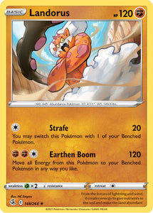 Landorus 148/264 SWSH Fusion Strike Holo Rare Pokemon Card TCG Kawaii Collector Landorus 148/264 SWSH Fusion Strike Holo Rare Pokemon Card TCG Kawaii Collector