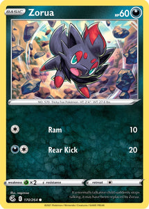 Zorua 170/264 SWSH Fusion Strike Common Pokemon Card TCG Near Mint