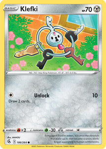 Klefki 186/264 SWSH Fusion Strike Common Pokemon Card TCG Near Mint