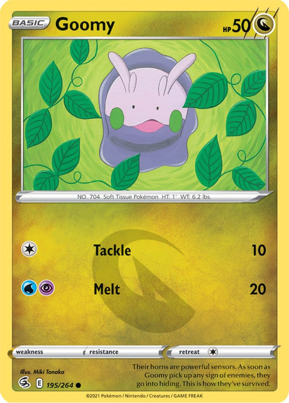 Goomy 195/264 SWSH Fusion Strike Common Pokemon Card TCG Near Mint