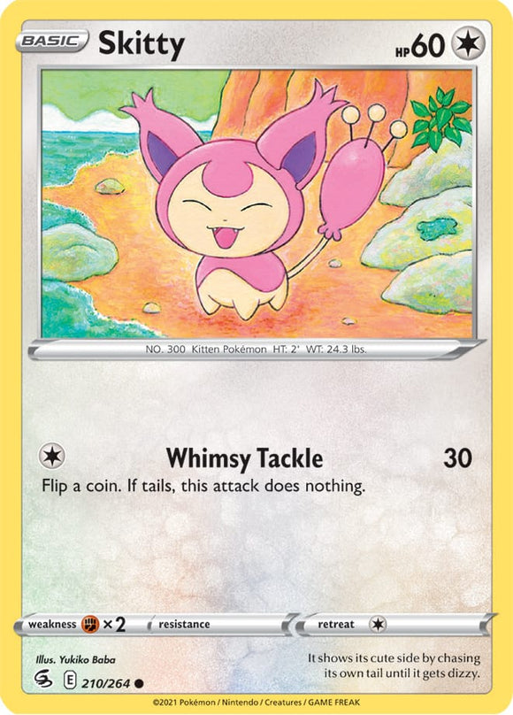 Skitty 210/264 SWSH Fusion Strike Common Pokemon Card TCG Near Mint
