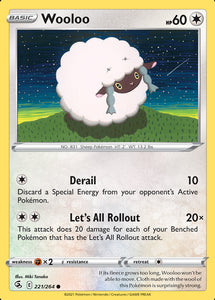 Wooloo 221/264 SWSH Fusion Strike Common Pokemon Card TCG Near Mint