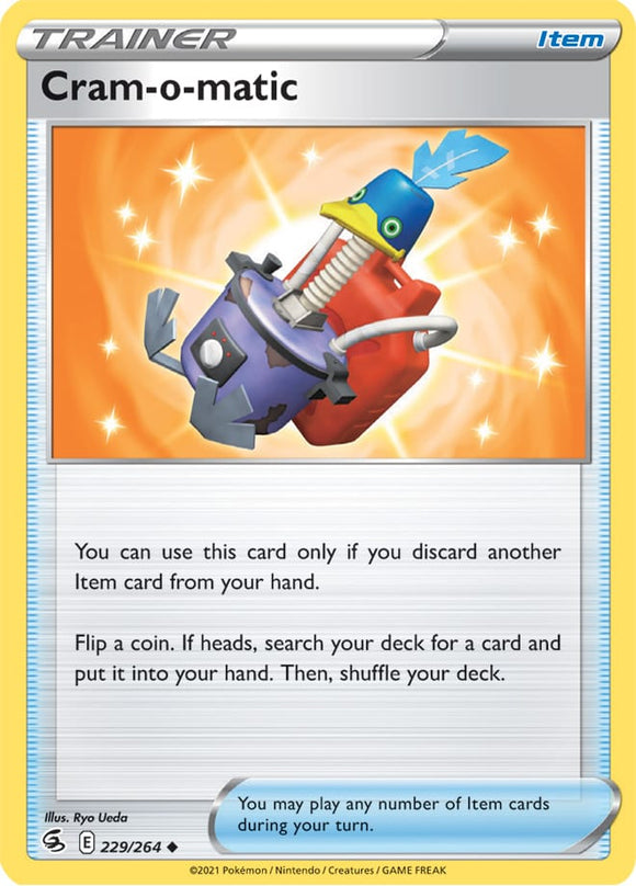 Cram-o-matic 229/264 SWSH Fusion Strike Uncommon Pokemon Card TCG