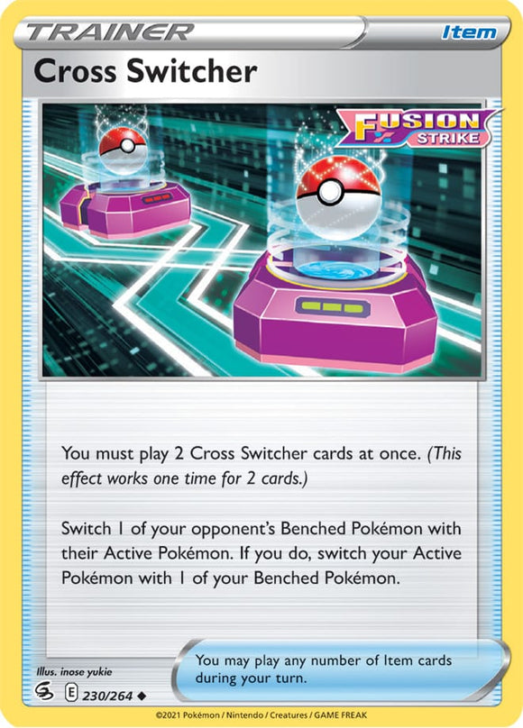 Cross Switcher 230/264 SWSH Fusion Strike Uncommon Pokemon Card TCG