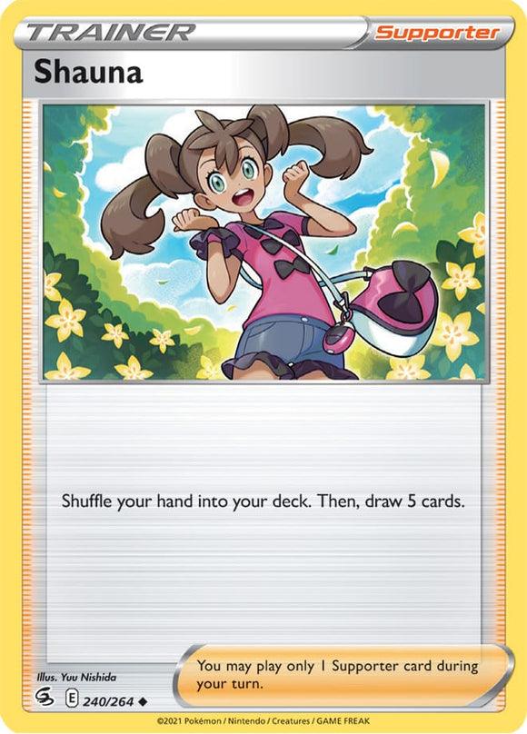 Shauna 240/264 SWSH Fusion Strike Uncommon Pokemon Card TCG