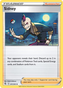 Sidney 241/264 SWSH Fusion Strike Uncommon Pokemon Card TCG