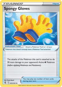 Spongy Gloves 243/264 SWSH Fusion Strike Uncommon Pokemon Card TCG