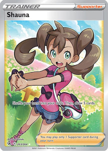 Shauna 263/264 SWSH Fusion Strike Full Art Holo Ultra Rare Pokemon Card TCG Near Mint