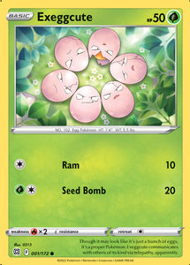 Exeggcute 1/172 SWSH Brilliant Stars Common Pokemon Card TCG Near Mint