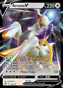 Arceus V 122/172 SWSH Brilliant Stars Ultra Rare Pokemon Card TCG Near Mint