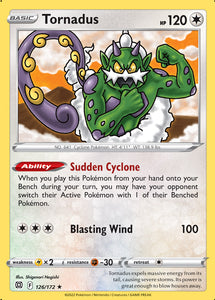 Tornadus 126/172 SWSH Brilliant Stars Rare Pokemon Card TCG Near Mint