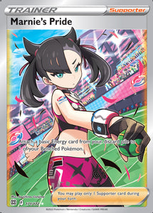 Marnie's Pride 171/172 SWSH Brilliant Stars Full Art Holo Ultra Rare Pokemon Card TCG Near Mint