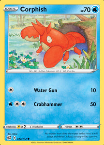 Corphish 32/172 SWSH Brilliant Stars Common Pokemon Card TCG Near Mint