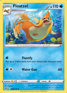 Floatzel 39/172 SWSH Brilliant Stars Uncommon Pokemon Card TCG Near Mint