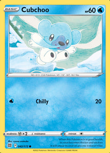 Cubchoo 42/172 SWSH Brilliant Stars Common Pokemon Card TCG Near Mint